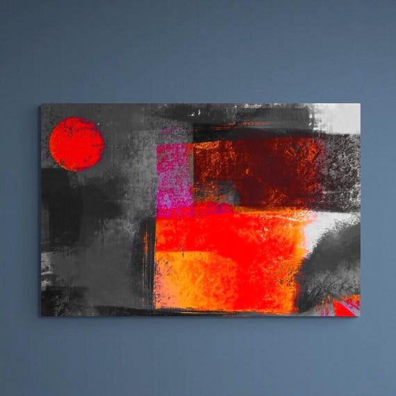 Fine Art Modern Abstract Canvas Wall Print Artwork For Stylish Interiors