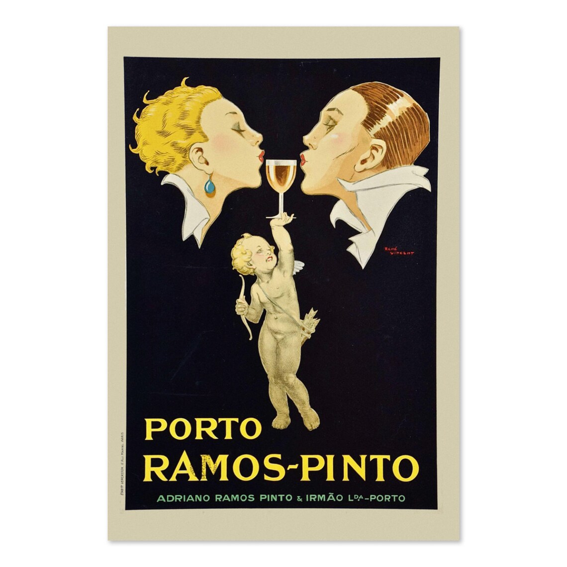 Porto Ramos Pinto 1920s Vintage Port Poster