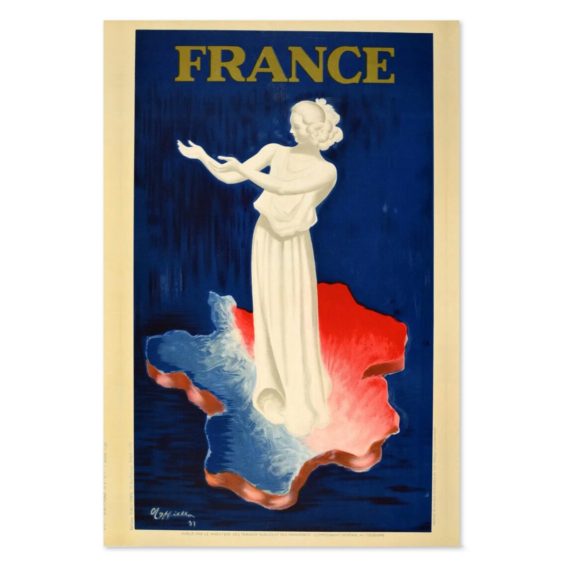 1930s France Vintage Style European Travel Poster Classic Collection Art Print For Gifts And Wall Art Dcor