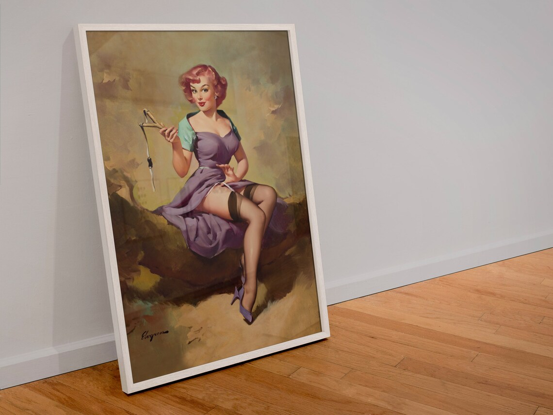 1958 It's A Snap Vintage Pin Up Girl Art Print - Image 4