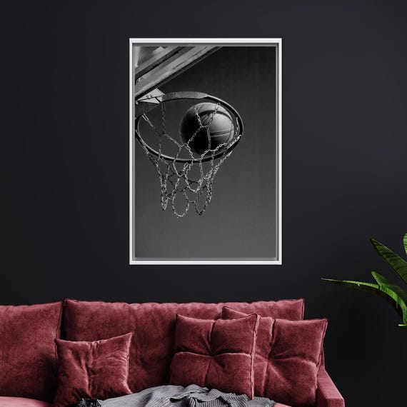 Basketball Canvas Art 3d Ball Motivational Office Decor