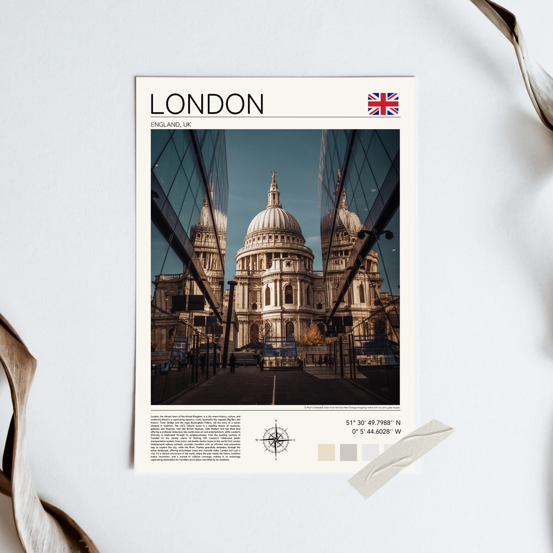 London Print London Art London Wall Art London St Pauls Cathedral Photo London England Gift London Poster - Image 4