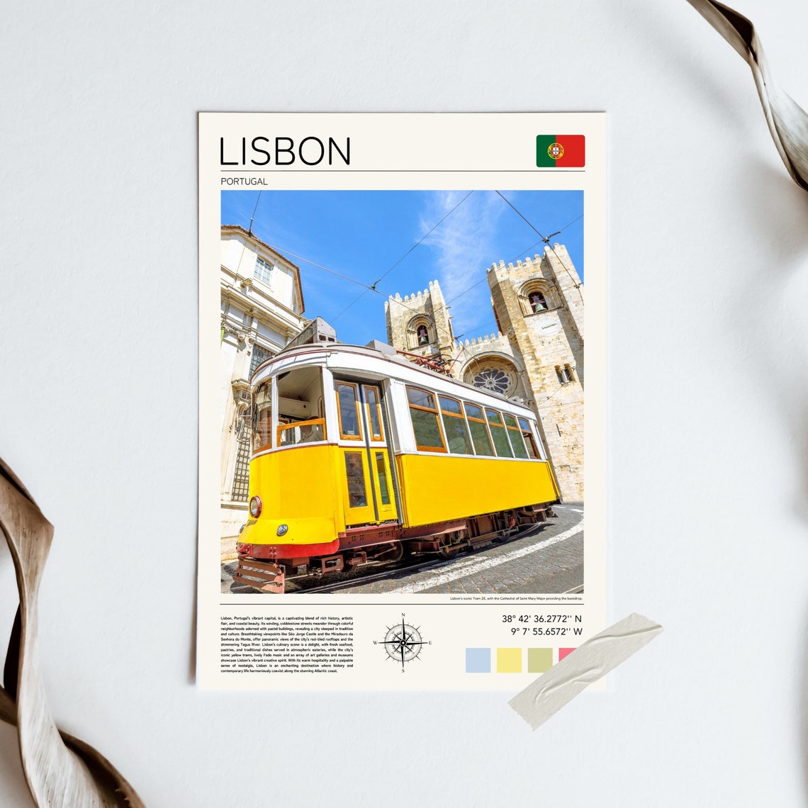 Lisbon Print Lisbon Poster Portugal Wall Art Lisbon Wall Art Lisbon Art Print Lisbon Trams Lisbon Portugal Gift Lisbon Photo - Image 5