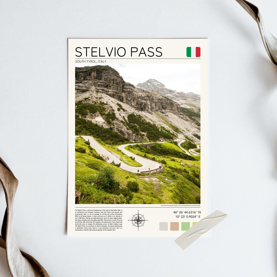 Stelvio Pass, Italy Alps Landscape Art Print - Image 5