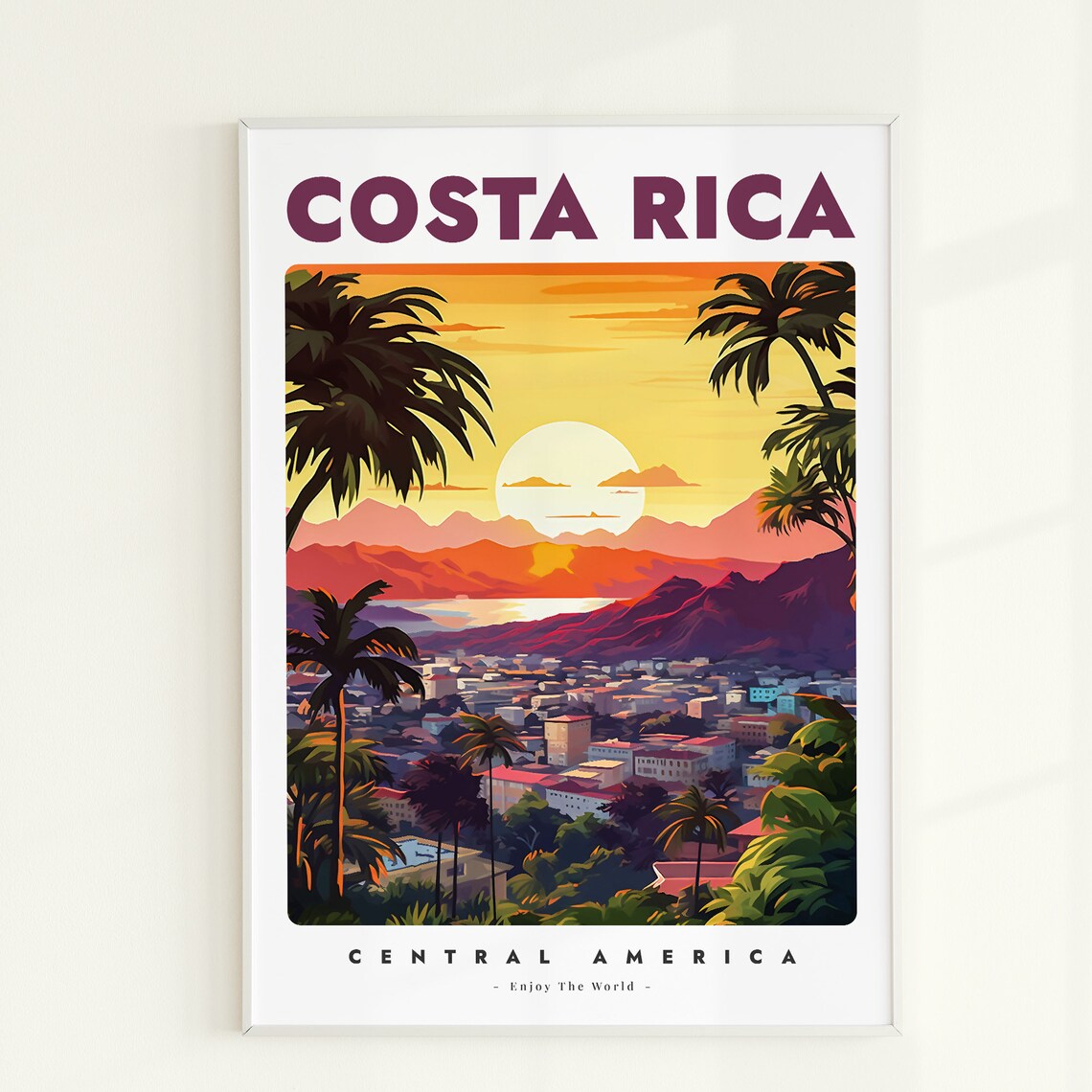 Costa Rica Wall Art Travel Poster