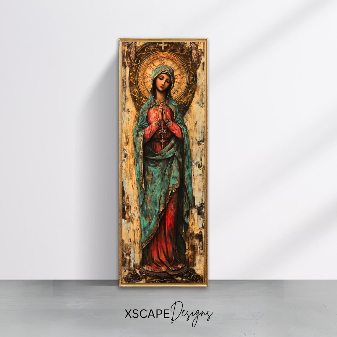 Virgin Mary Blessed Mother Religious Art Print