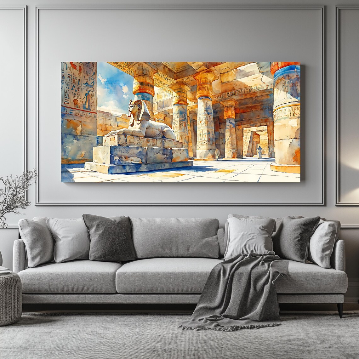 Ancient Egypt Egyptian Temple, Wall Art Print - Image 4