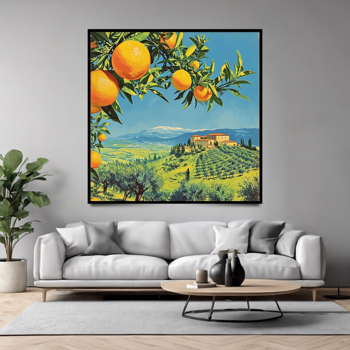 Tuscany Orchard, Countryside Travel Poster - Image 4