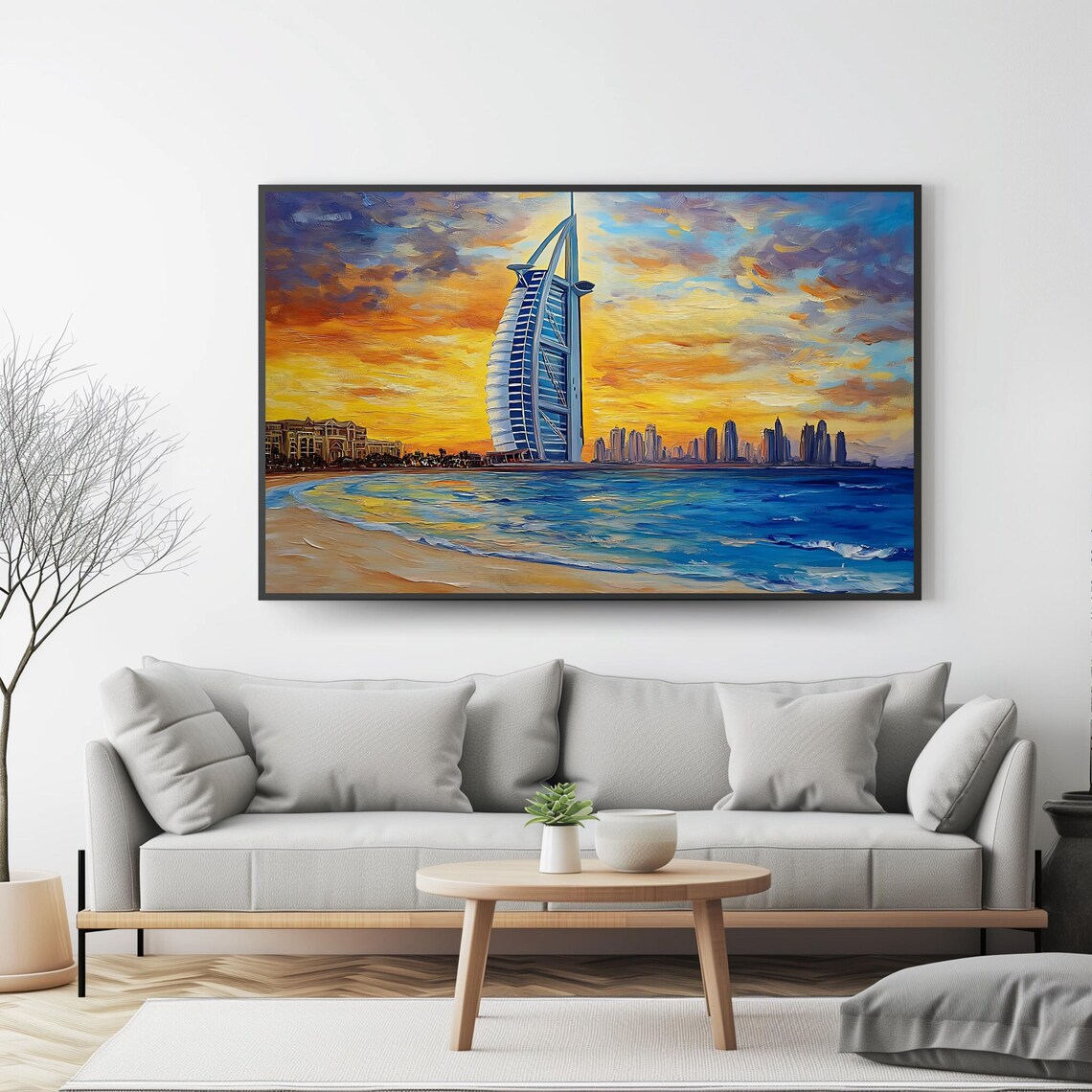 Burj Al Arab Dubai Skyline Travel Poster - Image 4