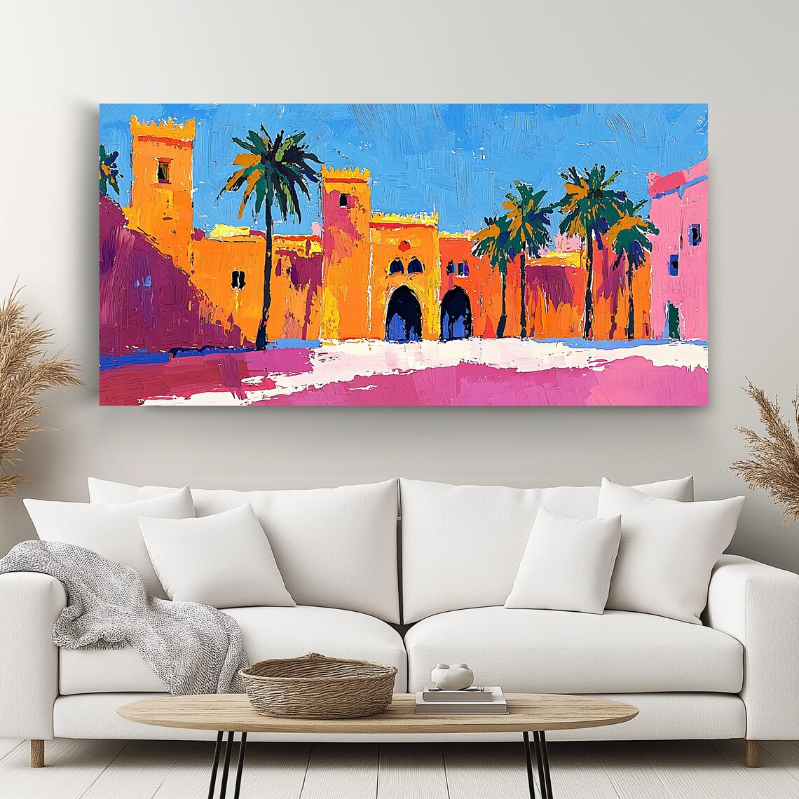 Moroccan Kasbah, Panoramic Art Print For Couch - Image 2