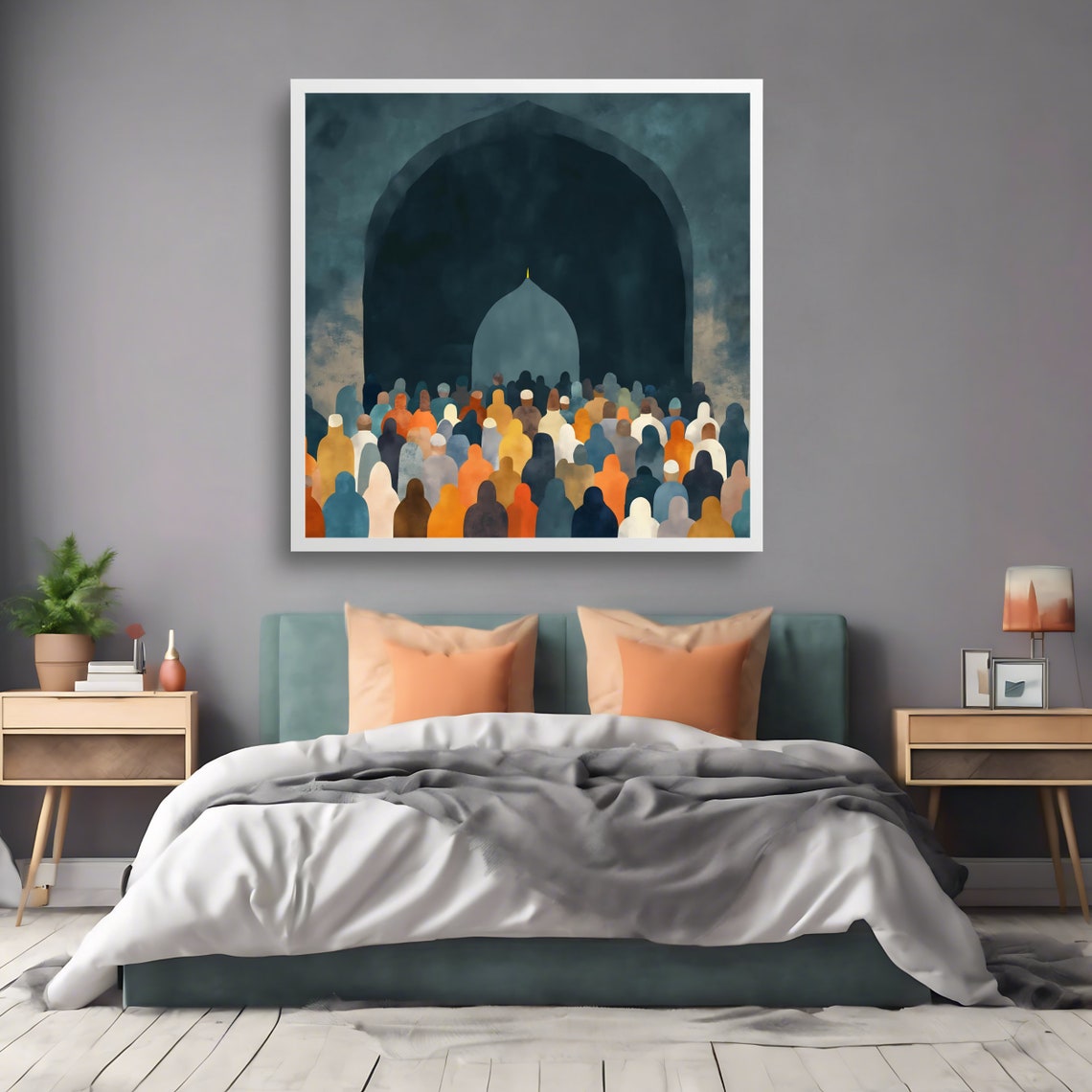 Abstract Mosque, Religious Prayer Decor - Image 2