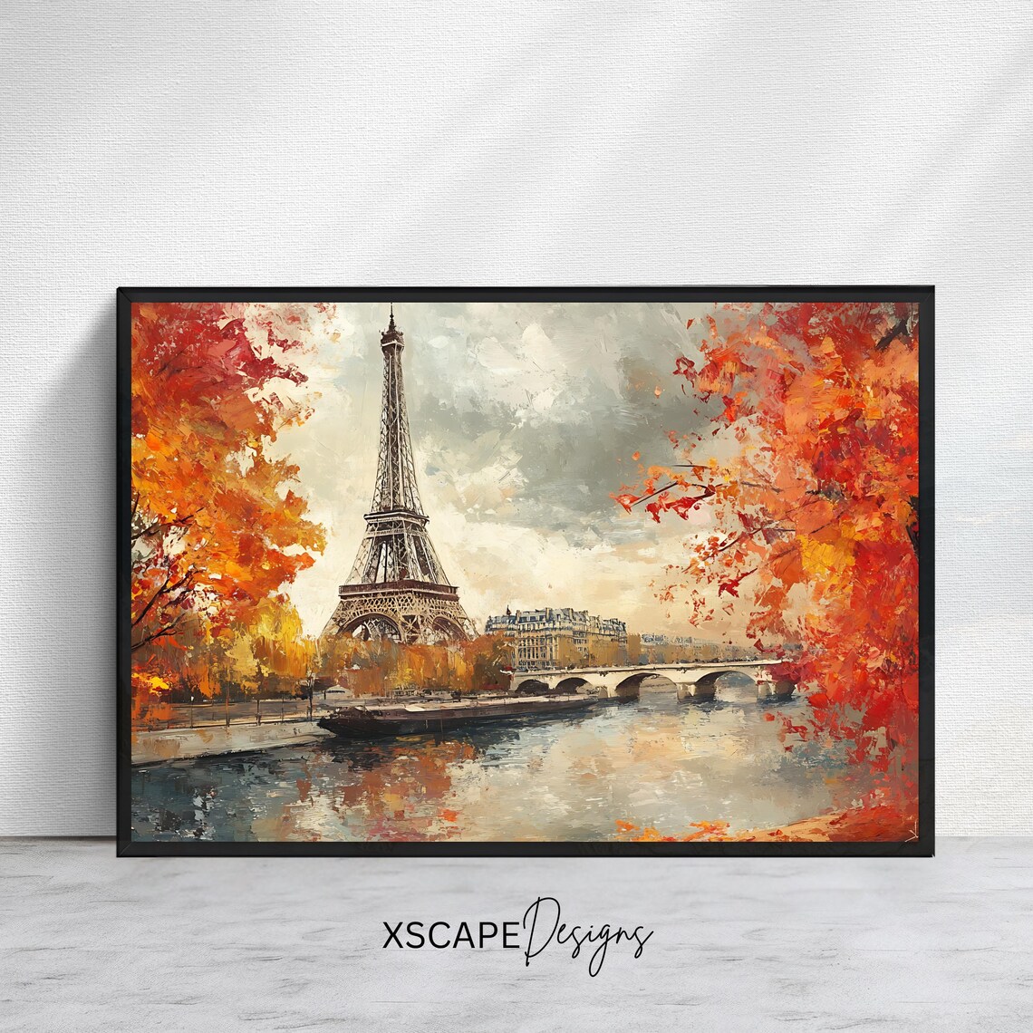 Autumn Eiffel Tower, Paris Fall Cityscape