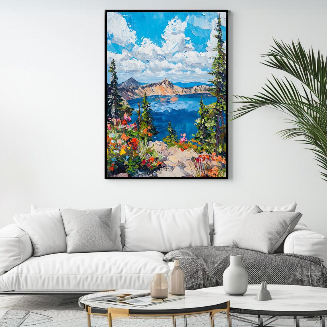 Lake And Mountain Scenic Nature Wall Art - Image 4