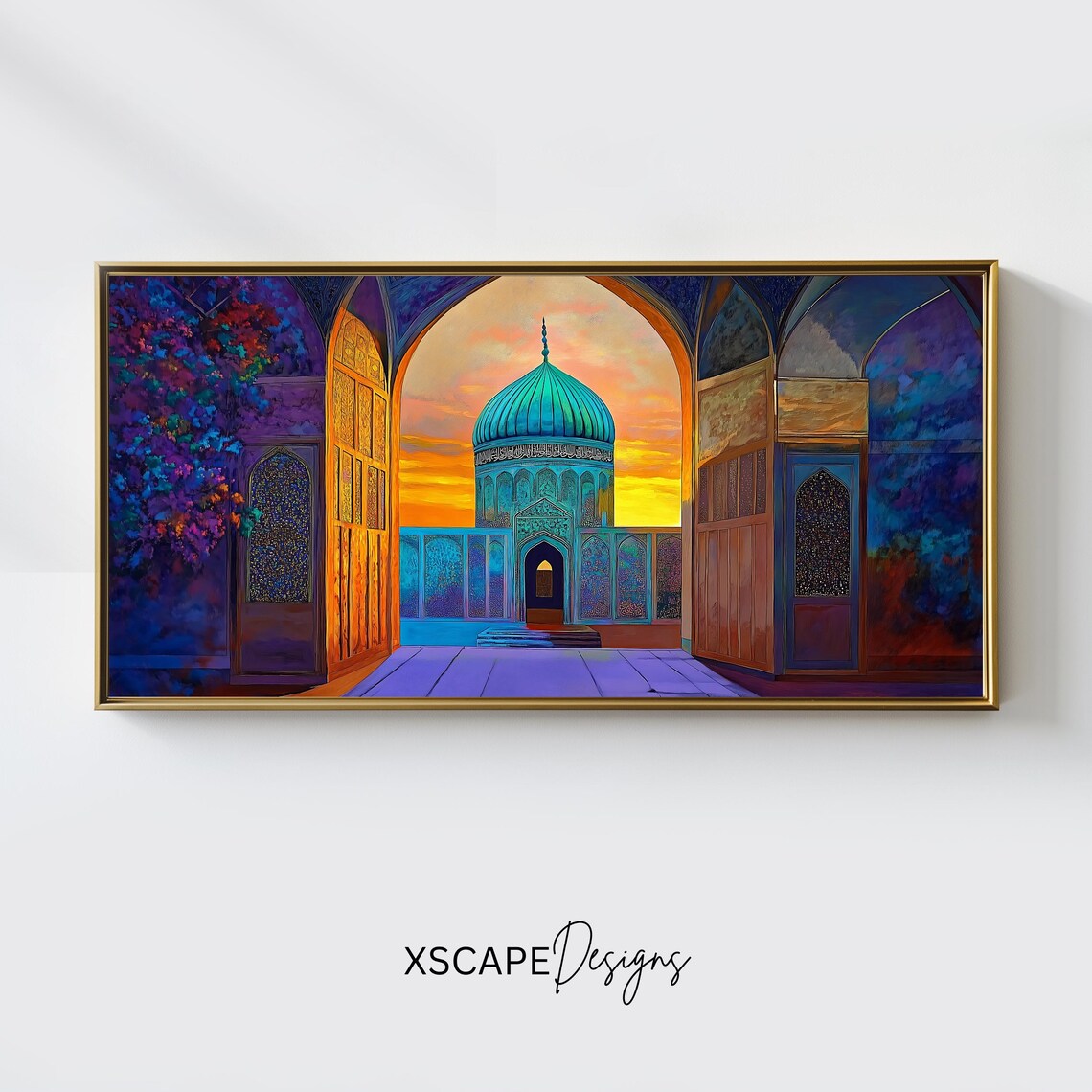 Islamic Mosque Panoramic Architecture Art Print