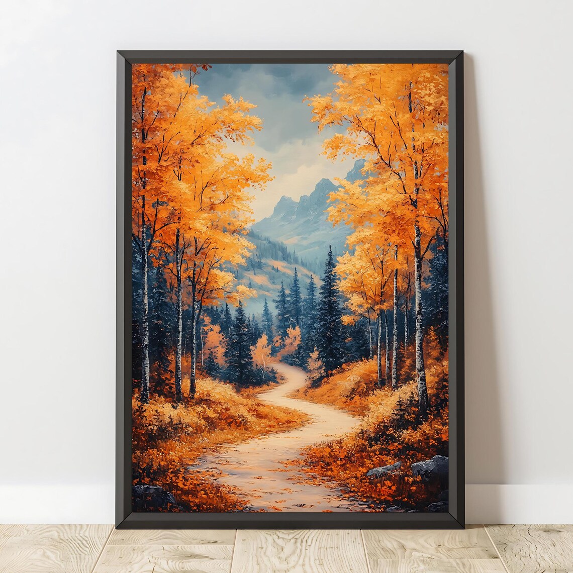 Autumn Forest Path, Colorful Fall Landscape - Image 2