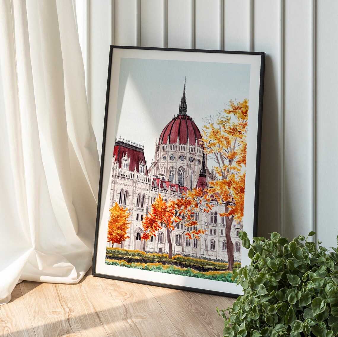 Budapest Watercolor Art Print, Hungary Travel Poster - Image 2