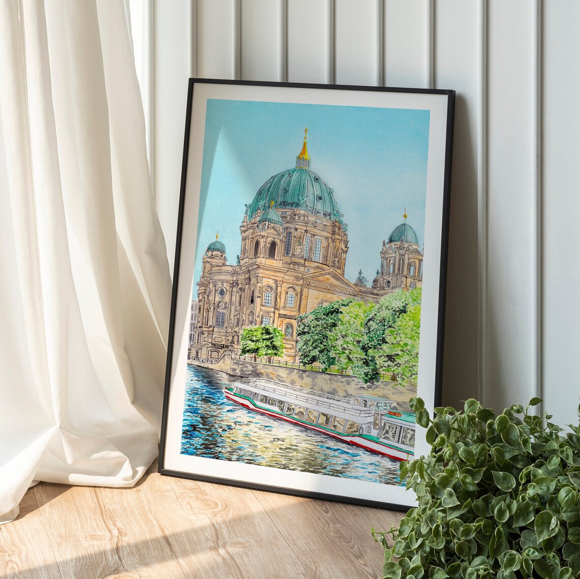Berlin Art Print, Berliner Dom Cityscape Poster - Image 3