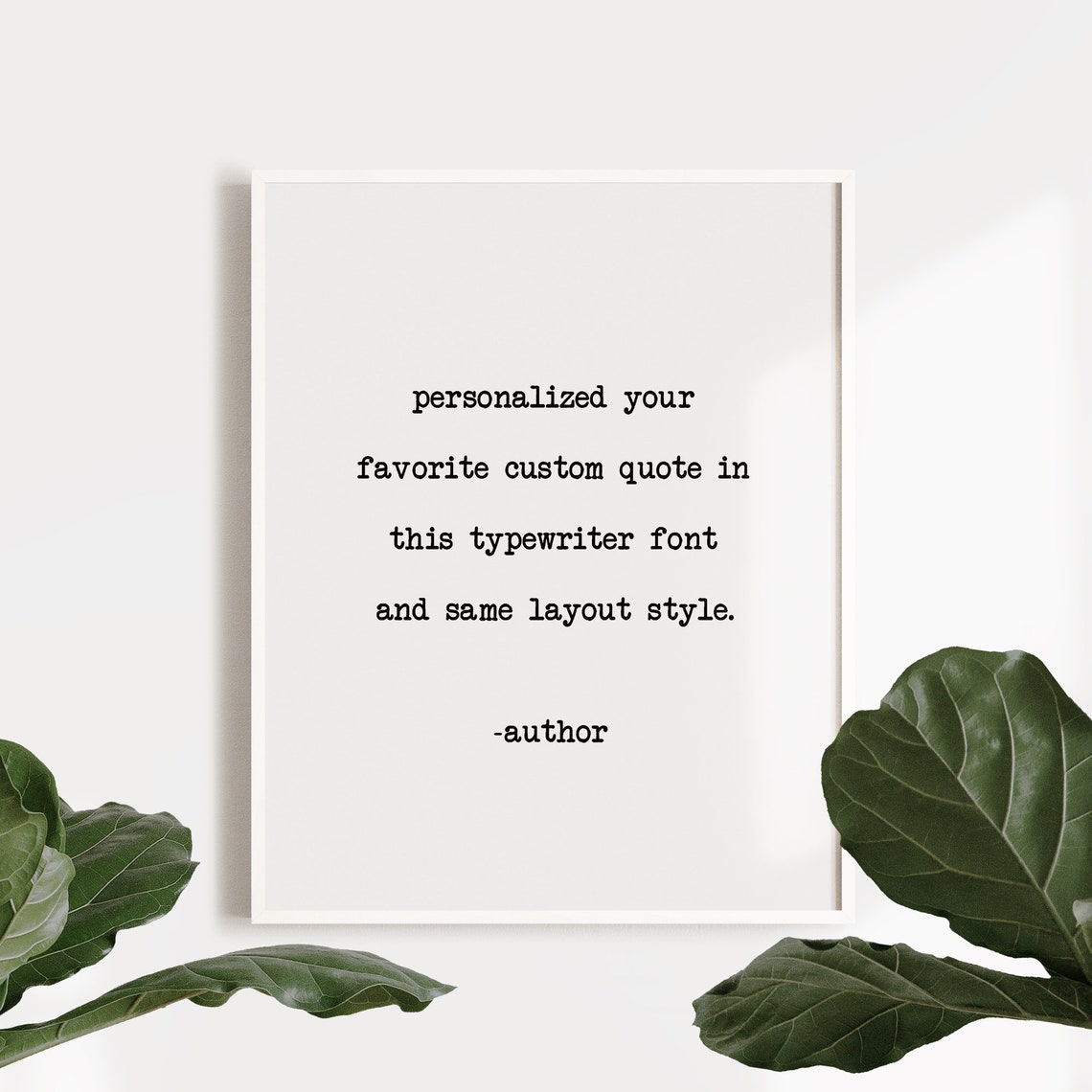 Custom Typewriter Font Quote Poster with Your Own Words and Author - Image 3