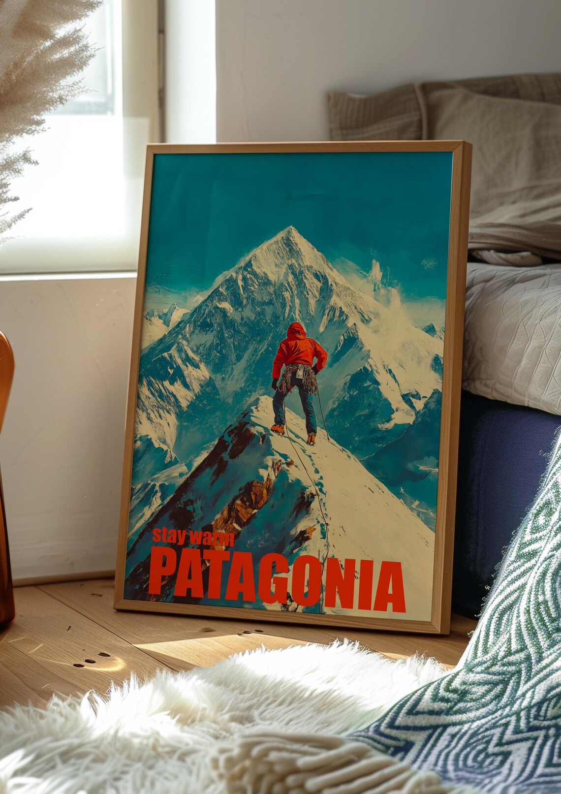 Patagonia Wilderness Retro Travel Poster, Vintage Mountain - Image 2