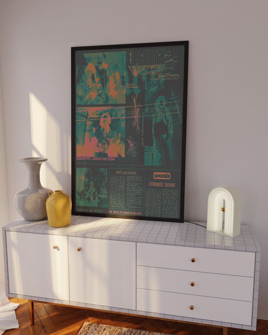 Retro Hippie Affirmation Poster, 70s Psychedelic Print - Image 2