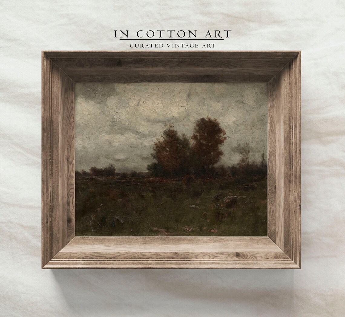 Vintage Moody Autumn Landscape, Rustic Fall Art Print - Image 4