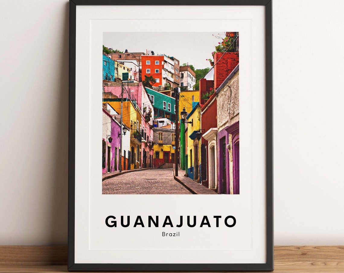 Guanajuato Travel Print Guanajuato Travel Poster Brazil Print Brazil Poster South America Travel Print