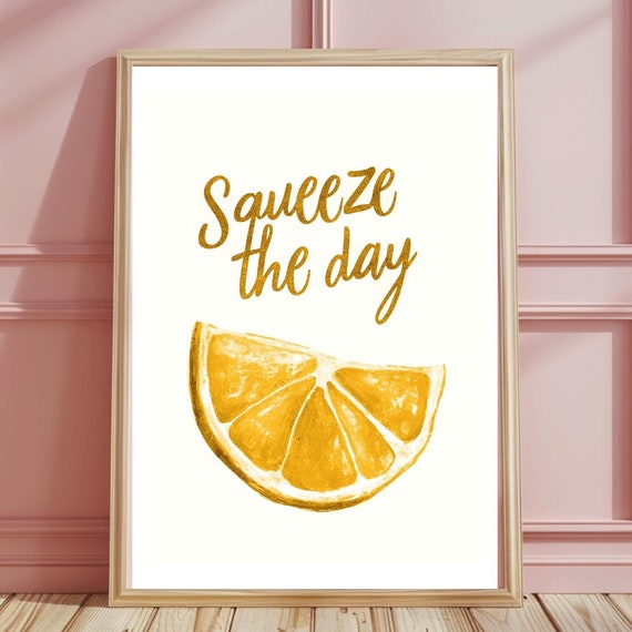 Minimalist Lemon Kitchen Wall Art Lemon Fruit Summer Poster Kitchen Prints Fruit Poster Trendy Kitchen Art Home Decor