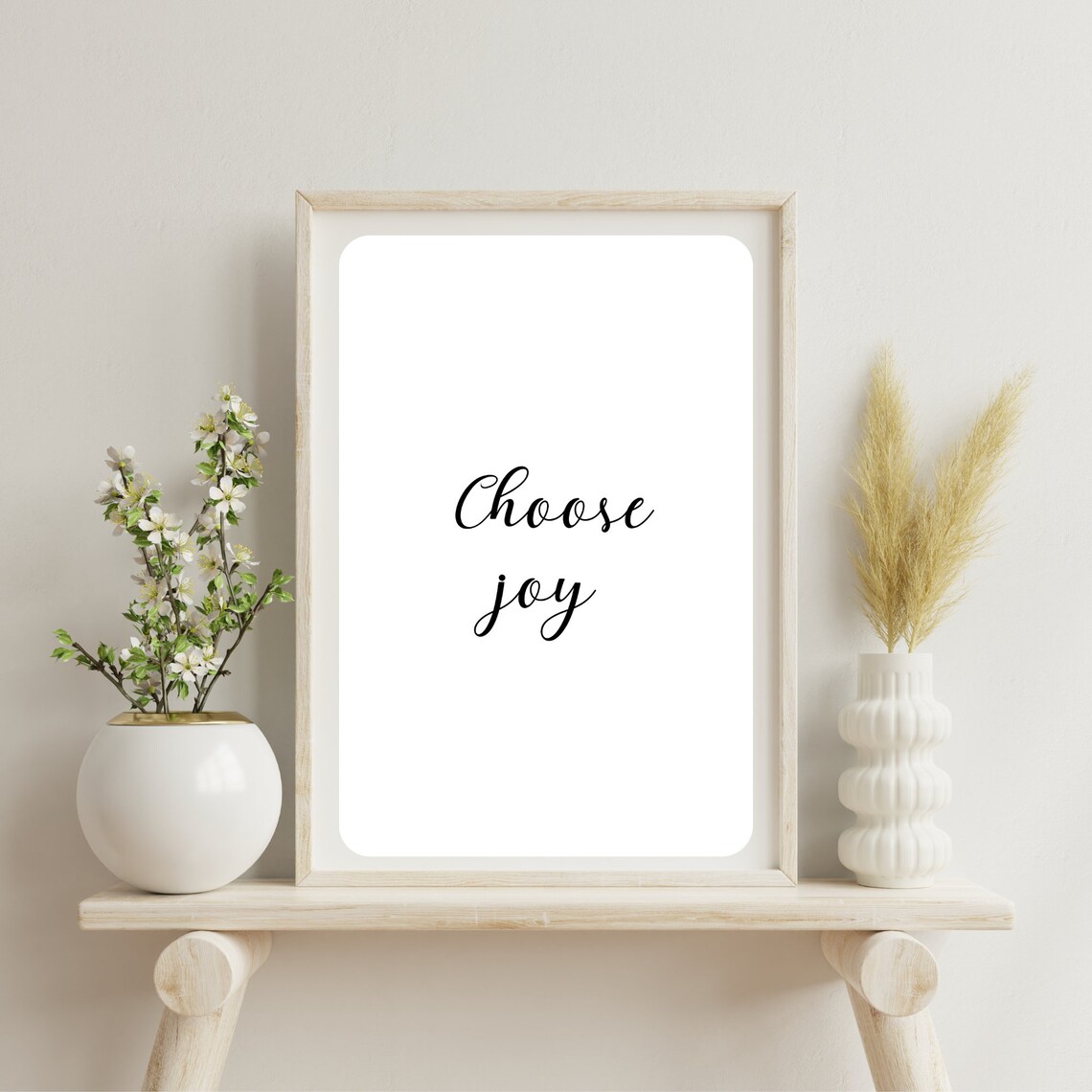 Choose Joy Inspirational Quote for Home Decor