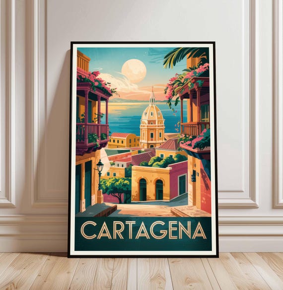 Cartagena Poster Wall Art Print Photo Travel