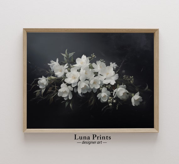 Moody Spring Floral Art Print