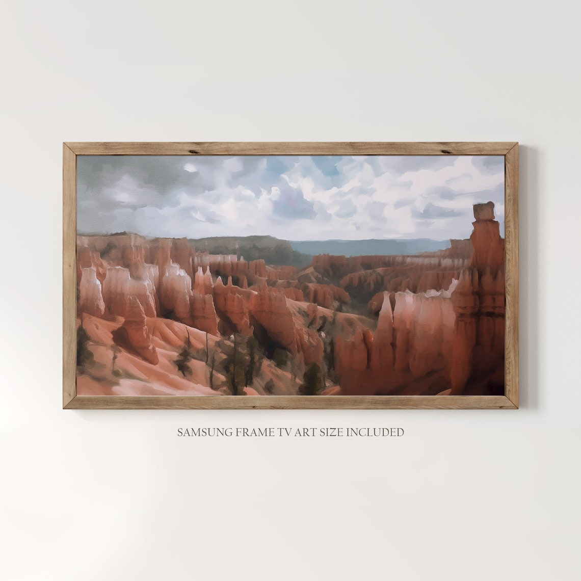 Bryce Canyon National Park Vintage Oil Painting Utah Usa Instant 193 - Image 3
