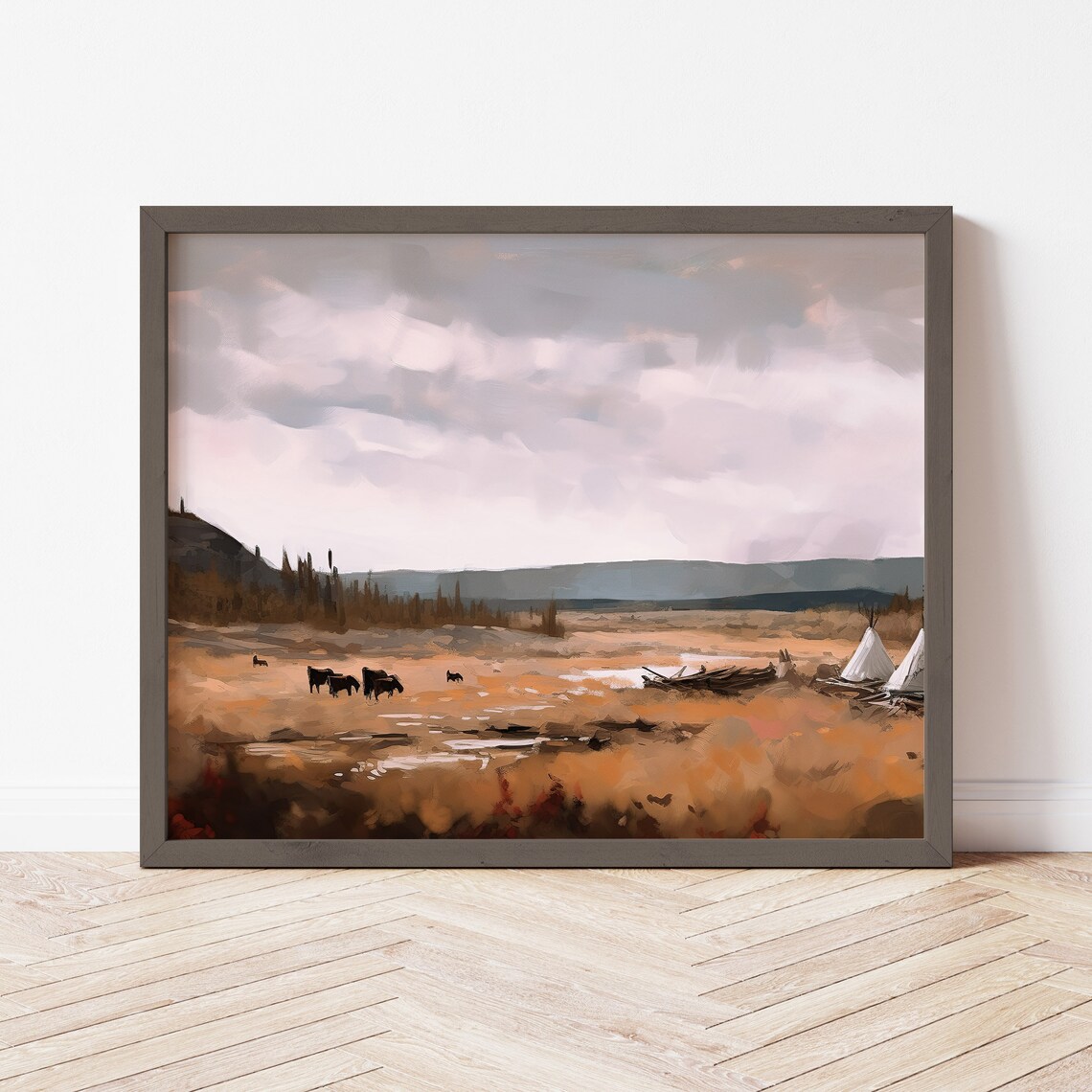 Aulavik National Park Vintage Oil Painting - Image 2