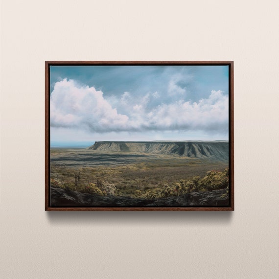 Hawaii Volcanoes National Park Vintage Oil Painting Hawaii Usa Instant 249