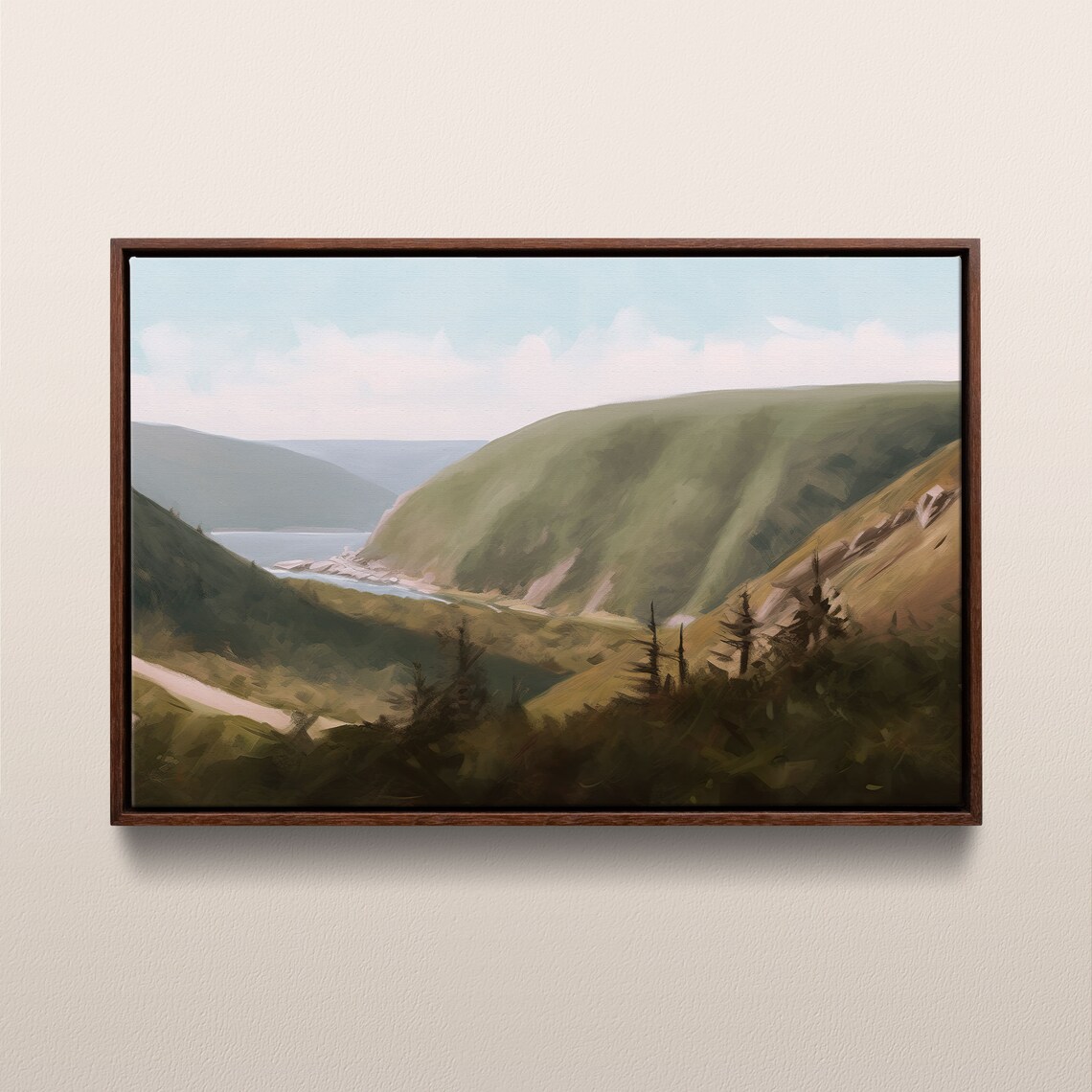 Cape Breton National Park, Vintage Oil Painting