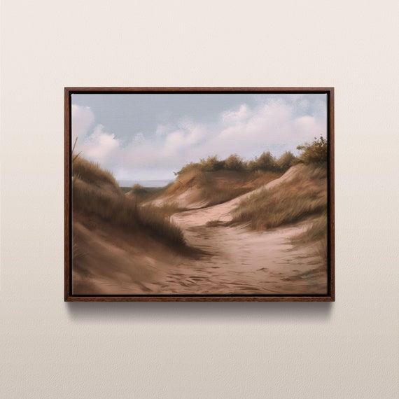 Indiana Dunes National Park Vintage Oil Painting Indiana Usa Instant 253