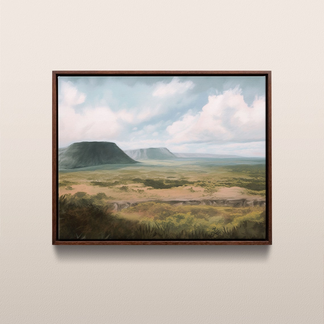 Hawaii Volcanoes National Park Vintage Art Print