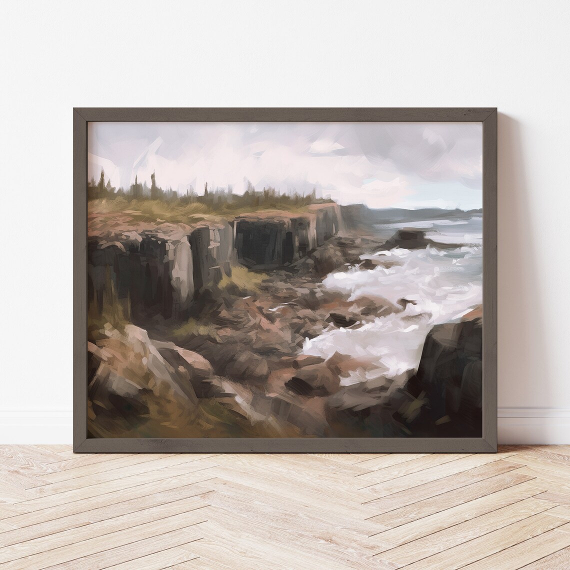 Aulavik National Park Vintage Oil Painting - Image 2