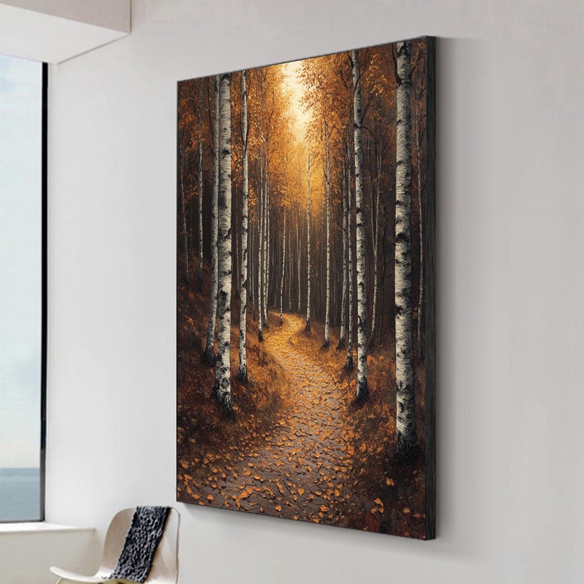 Large 3d Flower Oil Painting On Heavy Textured Painting Floral Acrylic Painting Modern Floral Wall Art Living Room Wall Art Decor - Image 2