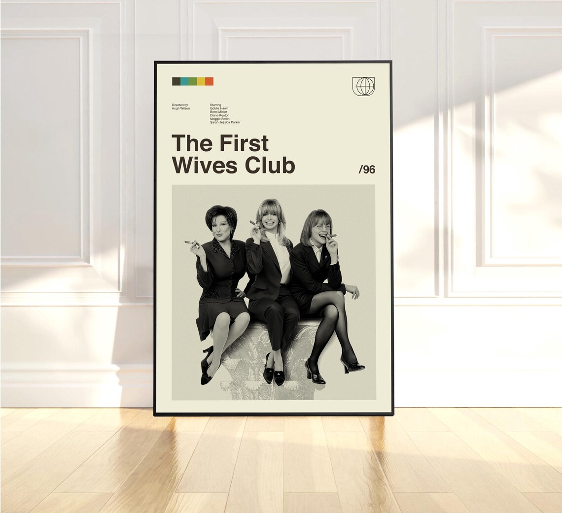 The First Wives Club 1996 Minimalist Retro Movie Fan Art Poster