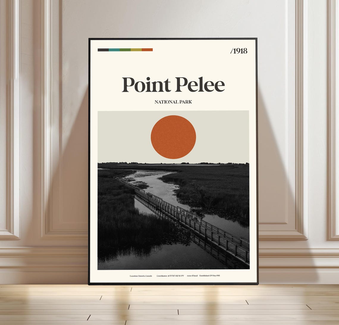 Point Pelee National Park Ontario Canada Marsh Boardwalk Travel Poster