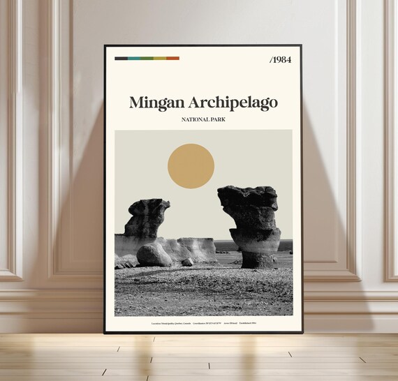 Mingan Archipelago Quebec Limestone Monolith National Park Poster