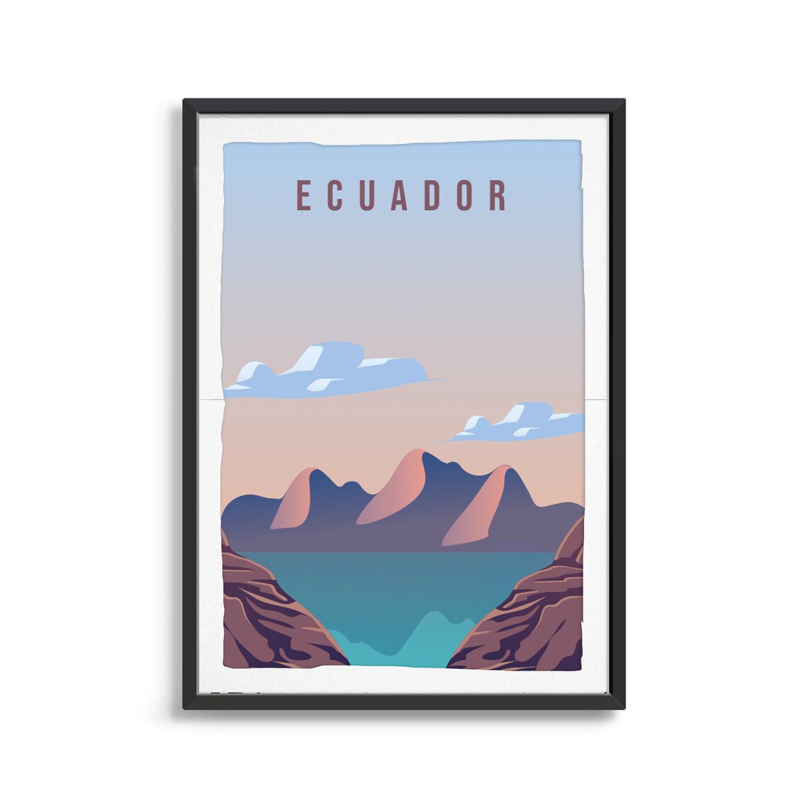 Ecuador Travel Poster, Latin America Wall Art Print - Image 2