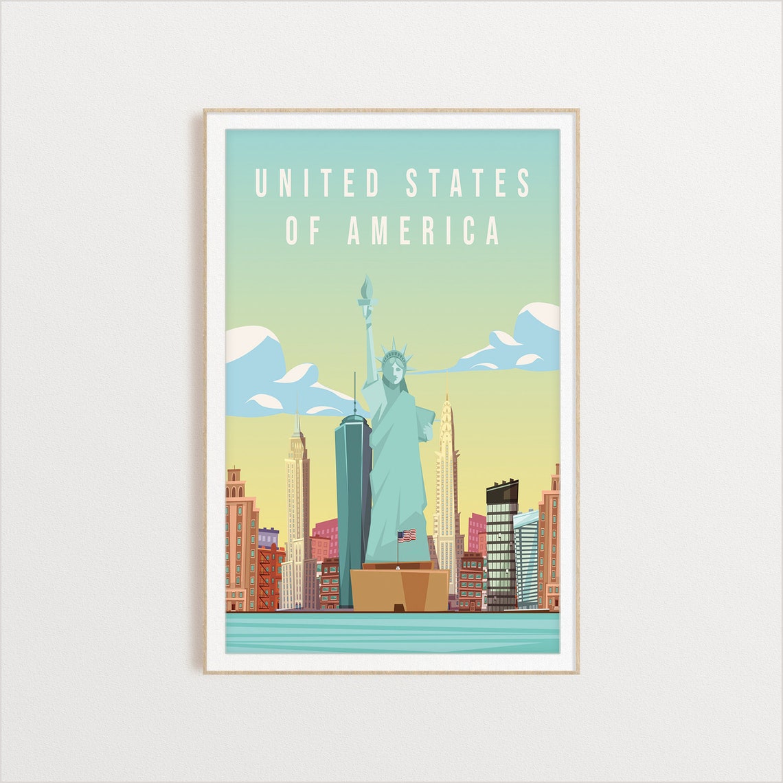 United States Travel Poster Art Print - Image 2