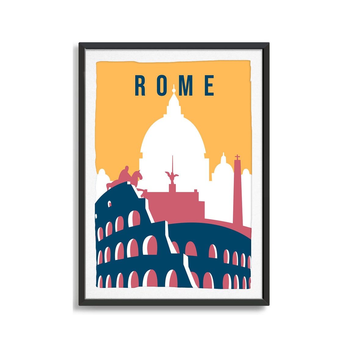 Rome City Poster City Art City Wall Art City Print World Print Country Poster Country Print Country Art Travel Illustration - Image 2