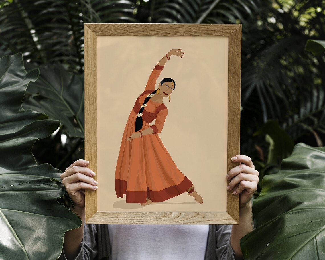 Kathak Dancer Print, South Asian Art - Image 2