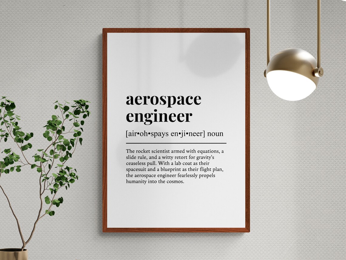 Aerospace Engineer Funny Definition, Job Humor Print - Image 3