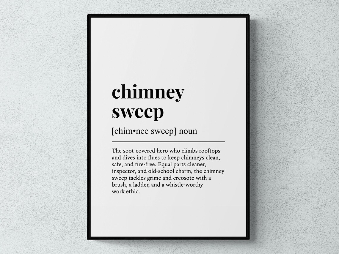 Chimney Sweep Funny Definition Job Gift Art Print