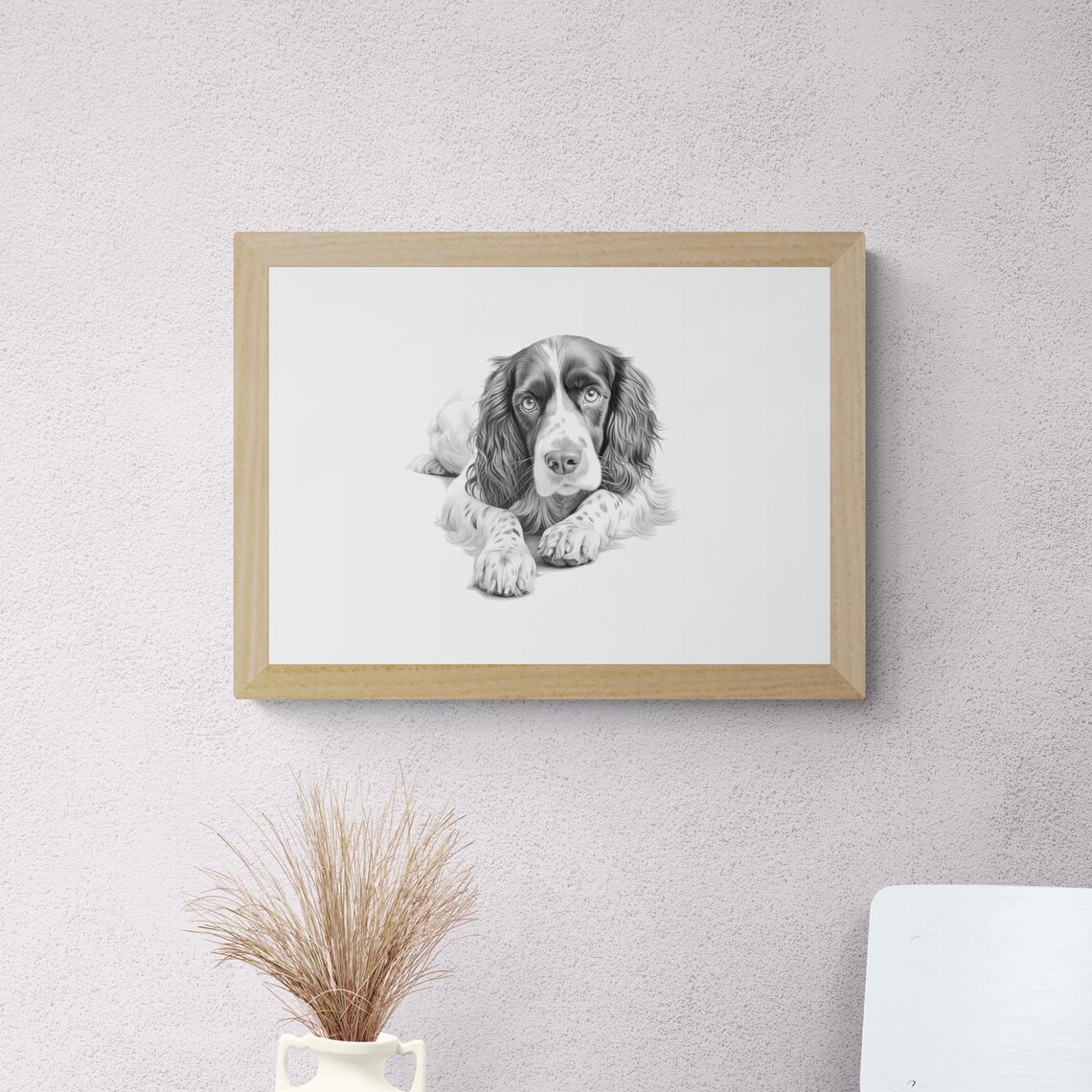 Springer Spaniel Vintage Print, Farmhouse Dog Art Print - Image 2