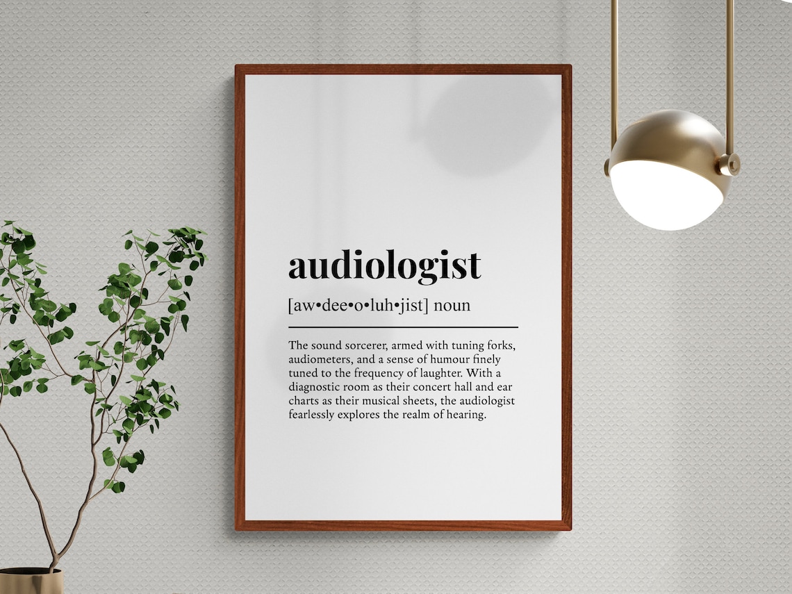 Audiologist Humor Definition, Office Decor Art Print - Image 3