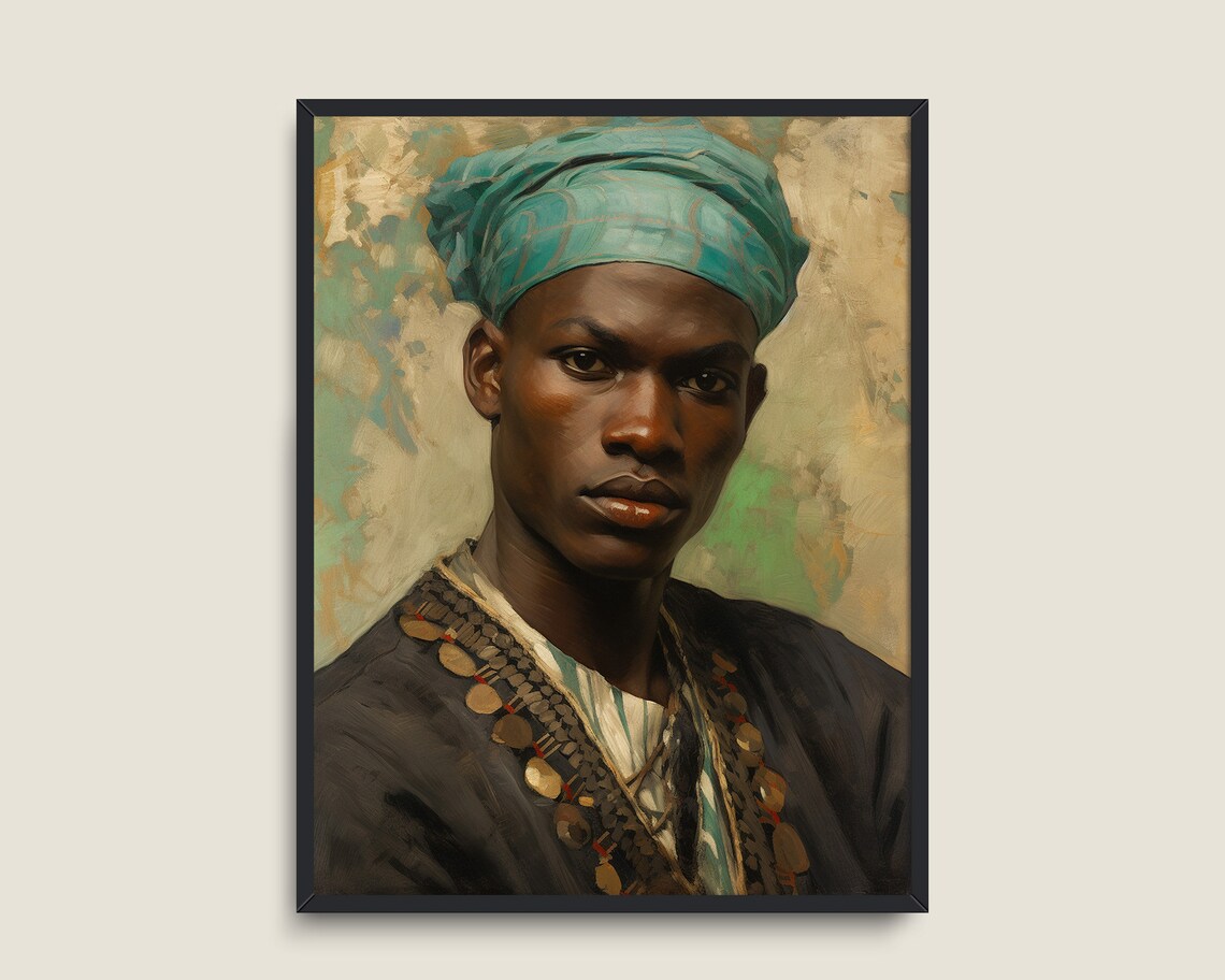 Black People Vintage Male Portrait Art Print - Image 3